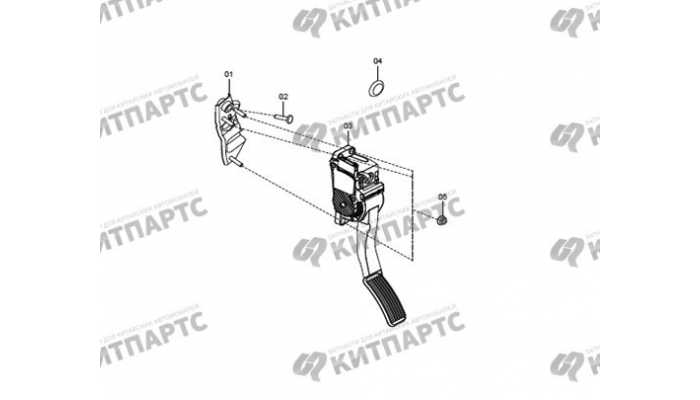 Педаль газа FAW Besturn X80