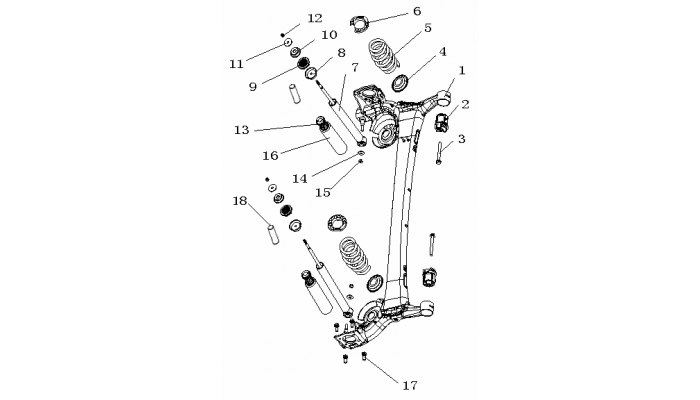 Задняя подвеска Geely MK